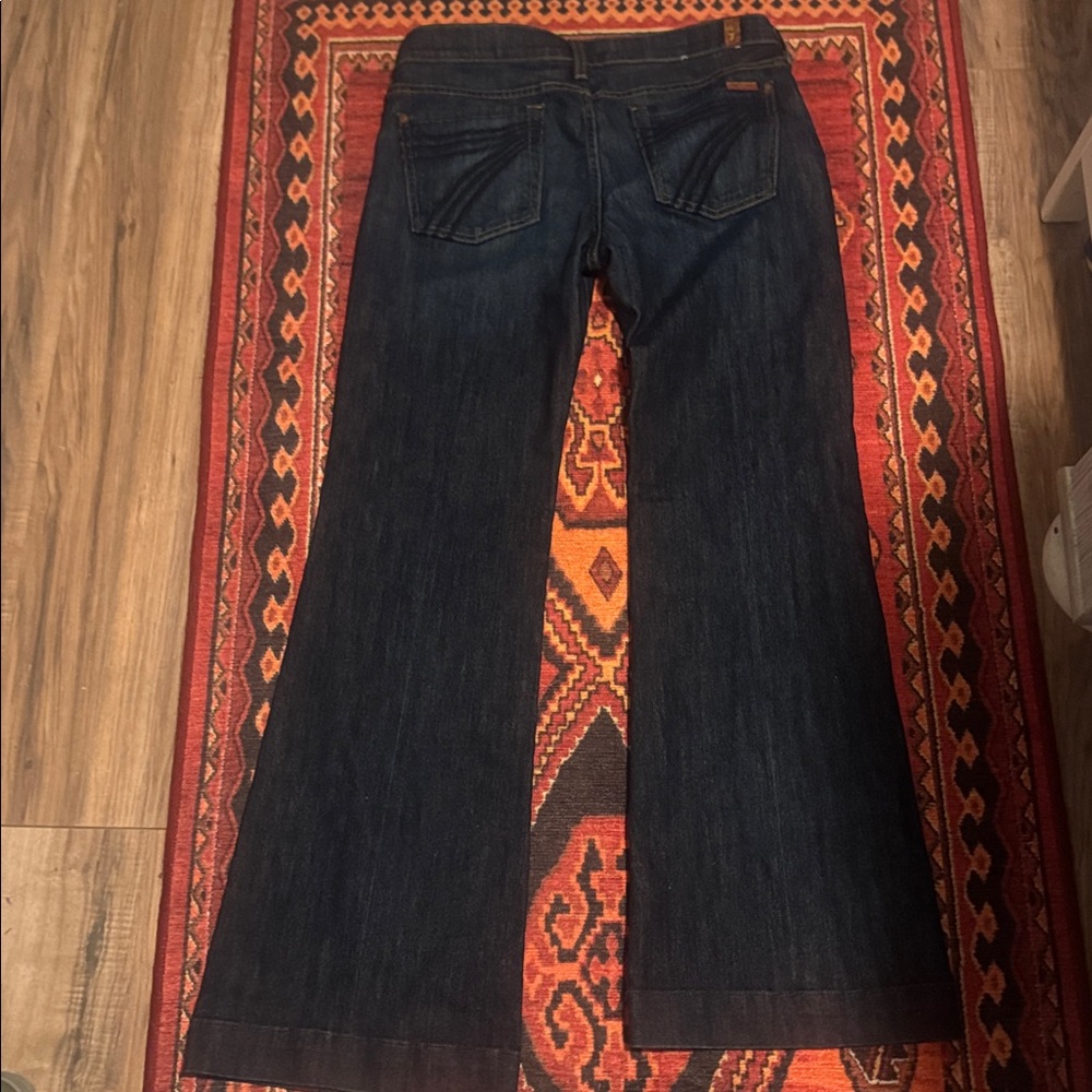 Seven7 FAM DOJO Sz 29 Dark Wash Flare Jeans